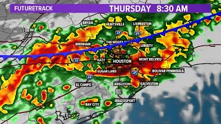 Houston radar live stream: Cold front moving through the Houston area today