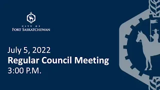 Regular Council Meeting - July 5, 2022