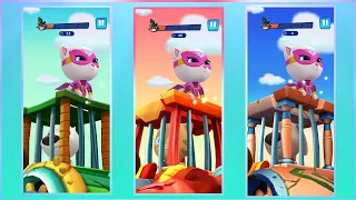 Talking Tom Hero Dash - Angela Saving All Friends - 3 screens