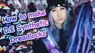 ♥{DIY} How to Make DE Synthetic Dreadlocks! w/ Kanekalon ♥