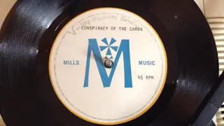 "Conspiracy Of The Cards" USA 1967 Unknown & Unreleased Demo only Acetate, Psych, Soul !!!