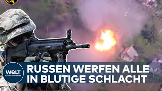 UKRAINE-KRIEG: Russen greifen an - In Bachmut tobt ein unerbittlicher Kampf um die letzten Häuser