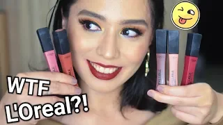 LOREAL INFALLIABLE PRO MATTE LIPSTICK SWATCHES & REVIEW | BETTER THAN MAYBELLINE?
