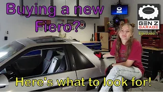 What to look for when buying a Fiero! - Gen Z Garage - Ep 1