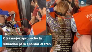 Mano de mujer se atora en las puertas del Metro de la CDMX