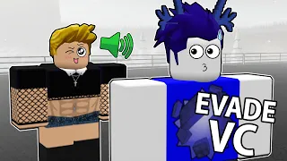 EVADE VC GETS VERY SUS | Roblox Evade VC Funny Moments