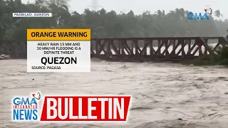 Dahil sa severe tropical storm Aghon, nakataas ang orange warning... | GMA Integrated News Bulletin