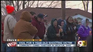 Pray vigil held for 9-year-old victim of an accidental shooting