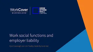 Webinar: Work social functions and employer liability