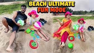 FAMILY FUN TRIP TO BEACH !! Building sand castle with Johanna | DAN JR VLOGS