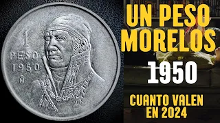 Un peso Morelos de 1950 Cuanto vale en 2024 #numismatica #monedas #viral #seguidores