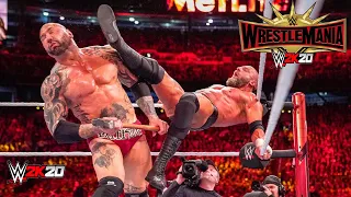 Triple H vs. Batista – No Holds Barred Match: WrestleMania 35 | WWE 2K20 Gameplay