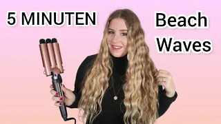 Beach Waves in 5 Minuten mit einem Welleneisen | perfekte Wellen