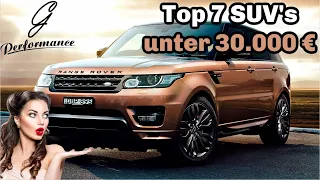 Die 7 besten SUV's für unter 30.000 € | G Performance