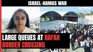 Hundreds Queue Up At Rafah Border Hoping To Cross Into Egypt | Israel Hamas War