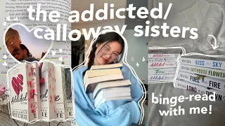 the most POPULAR romance book series of all time ✨ addicted calloway sisters series reading vlog