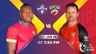 Full Match 20 - 28/01/2023 - Dubai Capitals V/S Desert Vipers - 20:20 Cricket - ILT20 - 2023