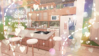 blush chic modern loft l 65k l roblox bloxburg speedbuild l skxppyy