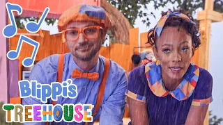 Rain, Rain… | BLIPPI'S TREEHOUSE | Amazon Kids+ Original | Educational Songs For Kids