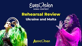 Eurovision 2021 | Rehearsals Day 2 Review | Ukraine and Malta