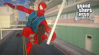 Обзор Модов GTA San Andreas #800 – Spider Man by J16D (Человек Паук)