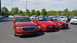 Mercedes-Benz in Red: designo Cardinal Red E350, Jupiter Red and Patagonia Red Metallic A220