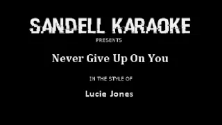 Lucie Jones - Never Give Up on You [Karaoke]