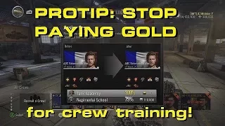 STOP Spending Gold on Crew Training! - WORLD OF TANKS CONSOLE