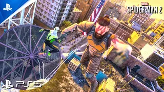 SPIDER-MAN 2 SUPERIOR SUIT FEELS RIGHT PERFECT STEALTH & COMBAT ENCOUNTERS | PS5 4K 60FPS HDR|