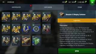 Opening 3x Skorpion G Containers Wotb #crates #Skorpion G #wotb