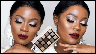 NEW NATASHA DENONA GLAM PALETTE REVIEW DARK SKIN| SWATCHES & MAKEUP TUTORIAL