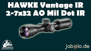 Das beste beleuchtete Einsteigerglas - Hawke Vantage IR 2-7x32 AO Mil Dot IR (14211)