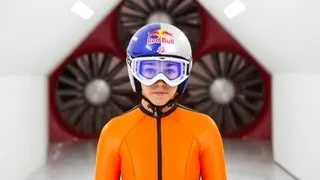 Wind Tunnel Training w/ Ski Jumper Sarah Hendrickson 2013