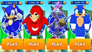 Sonic Dash vs Ugandan Knuckles vs Sonic Forces Sir Percival vs Minecraft Sonic Android Gameplay