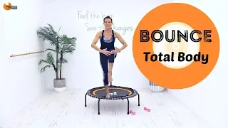 Rebounder Workout Mini Trampoline Workout BARLATES Bounce Total Body Workout