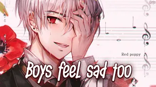 Nightcore - Boys Feel Sad Too (Rosendale) - (Lyrics)