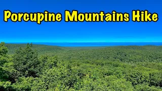 Porcupine Mountains Hike - Summit Peak & Presque Isle Falls - UP Michigan