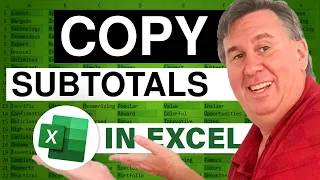 Excel in Depth - Copying Subtotal Rows: Episode 1264