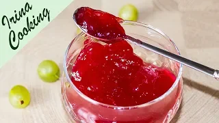 Fragrant Jelly Gooseberry Jam with Raspberries ✧ Winter Preparations ✧ IrinaCooking