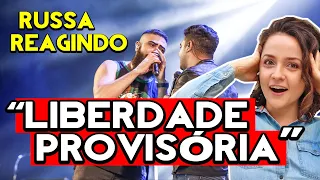 REAÇÃO | Henrique e Juliano - LIBERDADE PROVISÓRIA | Gringa reage | GRINGA RUSSA REAGINDO