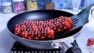 Steak Dinner - Dice In Real Life 2 / Stop Motion Cooking & ASMR