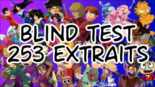 Blind Test Dessins Animés 253 Extraits - Toutes Générations