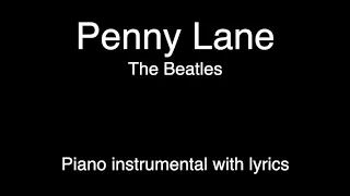 Penny Lane - The Beatles (piano KARAOKE)