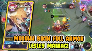 DAMAGE APA INI??? 5 ARMOR TETEP TEMBUS! MANIAC! | Top Global Lesley Build Tersakit