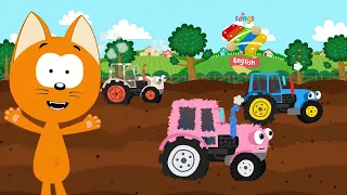 Different Baby Tractors - Kote Kitty Meow Meow - nursery rhymes