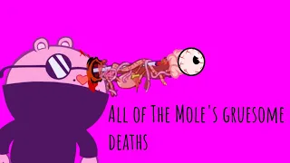 Everytime The Mole suffers a gruesome and brutal death