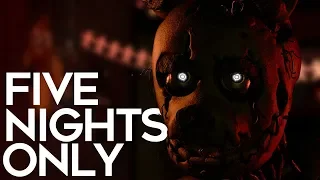 FNAF Song: "Five Nights Only" by Roomie (Animation Music Video)