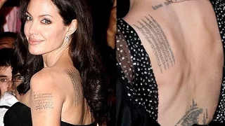 Angelina Jolie's Tattoo and Its Meaning (January 2015)