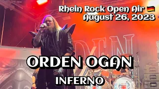 Orden Ogan - Inferno @Rhein Rock Open Air, Monheim🇩🇪 August 26, 2023 LIVE HDR 4K