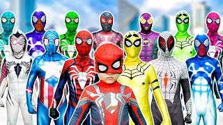 What If 10 SPIDER-MAN in 1 HOUSE ??? || Hey All SuperHero , Go To Trainning Nerf Gun !!(Live Action)